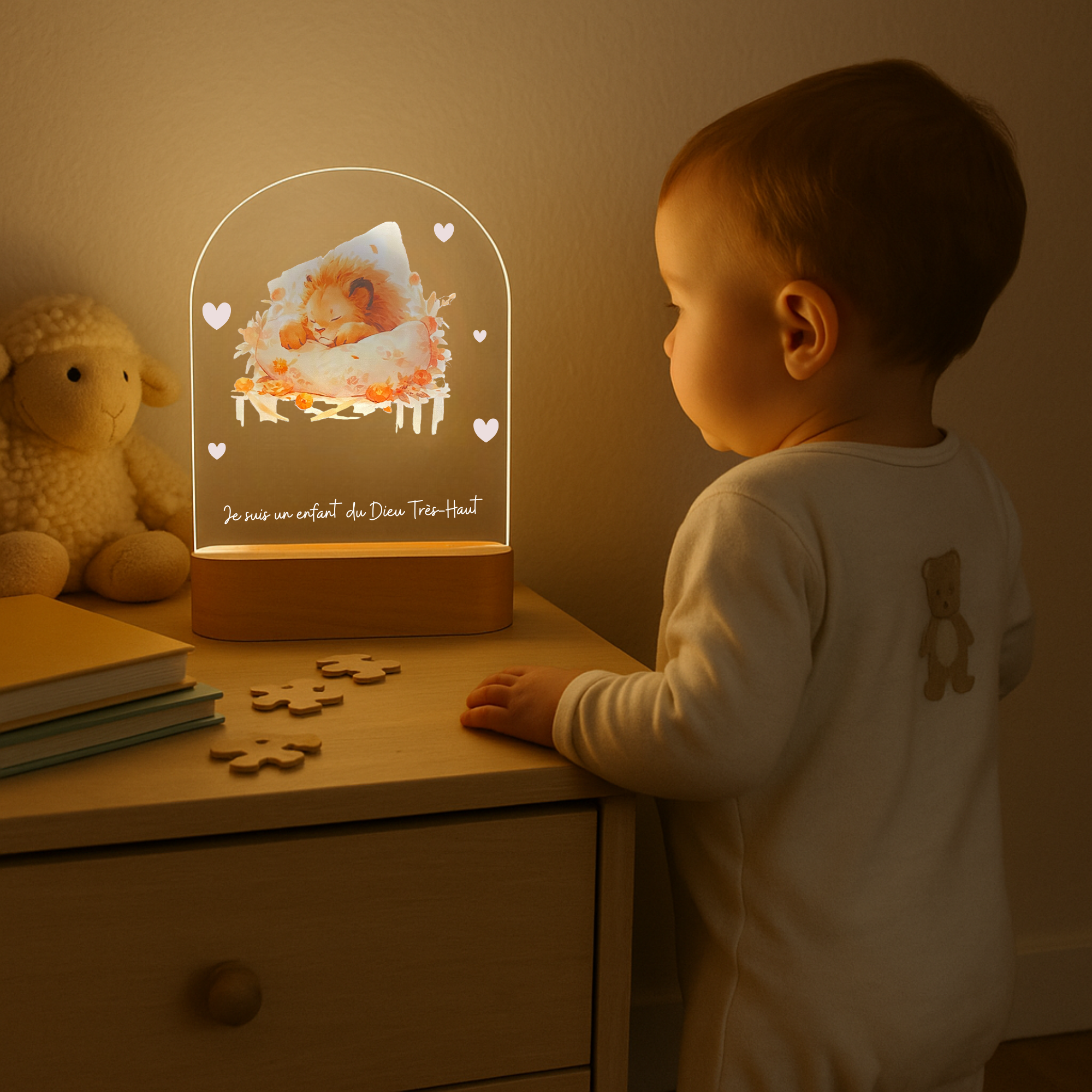 Veilleuse bébé lion